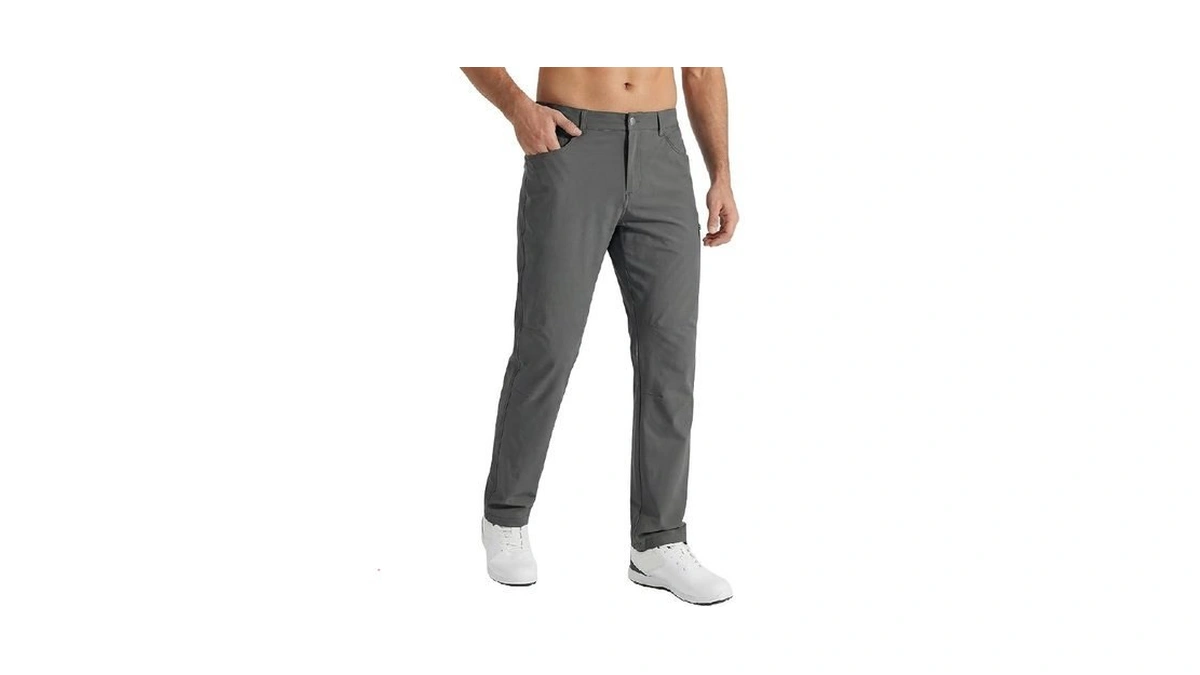 Incerun Men's 4-way Stretch Performance Golf Pants, Quick-dry Lightweight Trousers,