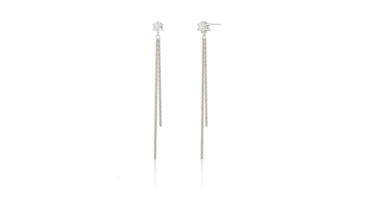 Moodear Dangle Earrings For Women Trendy Dainty 14k Silver Plated