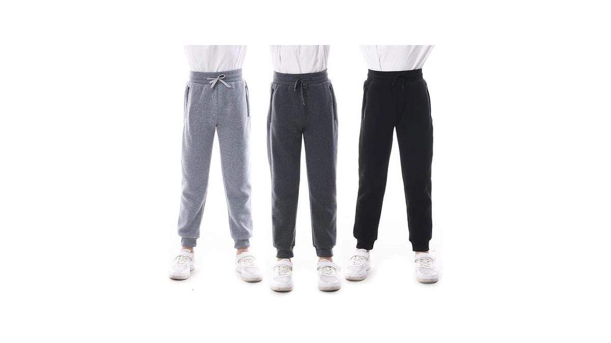White Peak Trading Company Boys Athletic Sweatpants, 3 Pack Kids