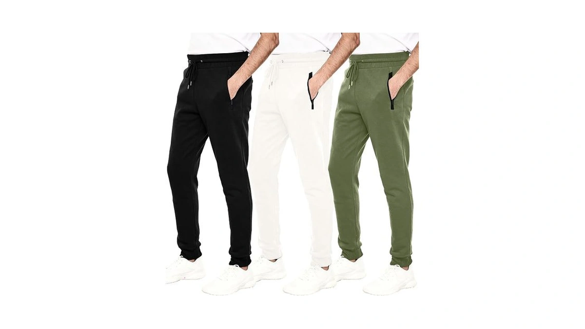 White Peak Trading Company Mens Sweatpants 3 Pack Fleece Casual