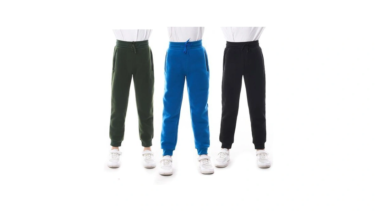White Peak Trading Company Boys Athletic Sweatpants, 3 Pack Kids