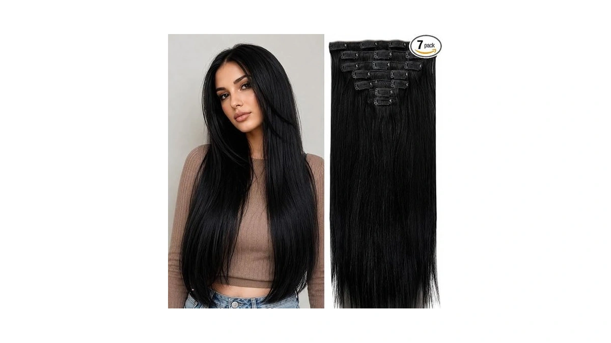 Frealhd Clip In Hair Extensions Real Human Hair, 14 Inch