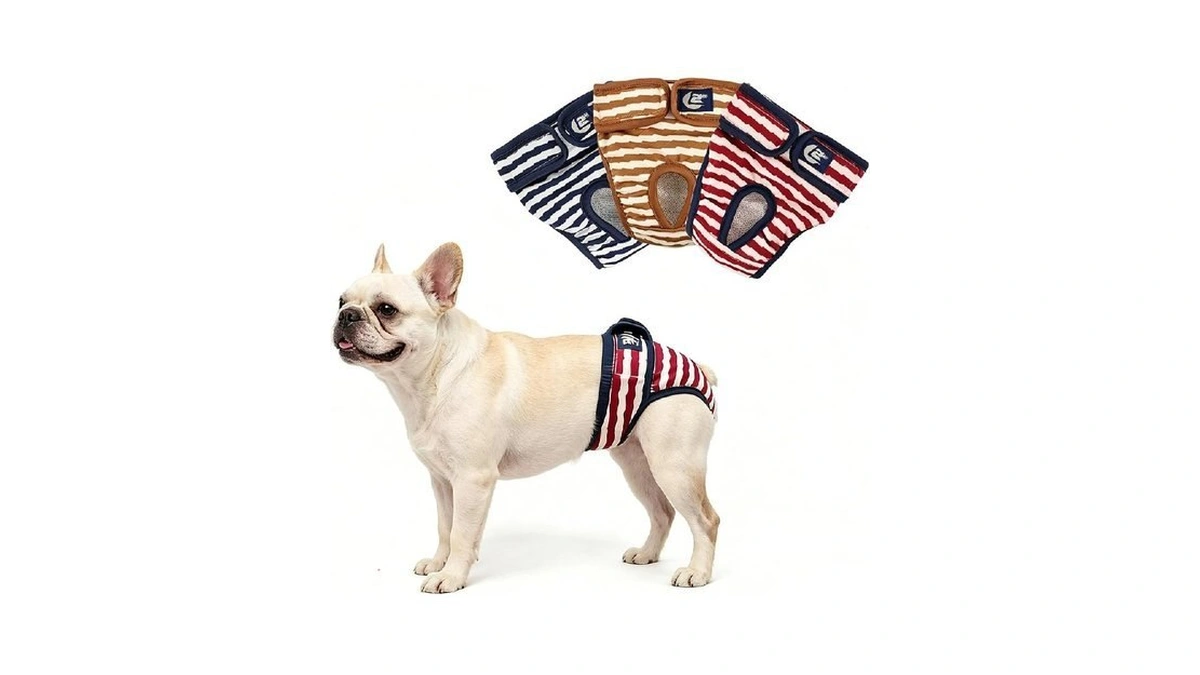 Namsan Dog Diapers Female, 3 Pack Washable Dog Period Pants
