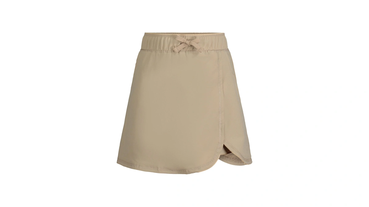 Nautica Girls School Uniform Performance Scooter, Khaki/wrap, 10