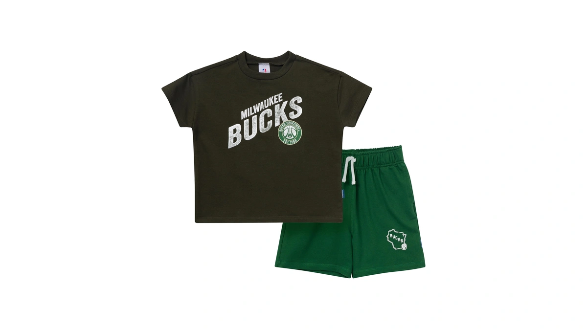 Gerber Toddler Boys' Nba Team & Shorts Set, Milwaukee Bucks,