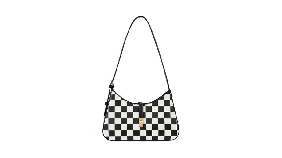 Cluci Checkered Purses For Women, Shoulder Bag, Handbag Hobo Bags