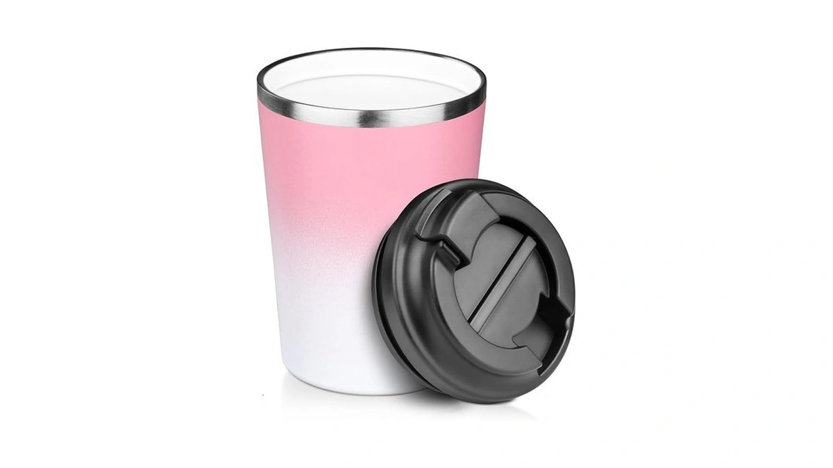 Mezmut 12 Oz Coffee Mug Tumbler Internal Ceramic Coating Stainless