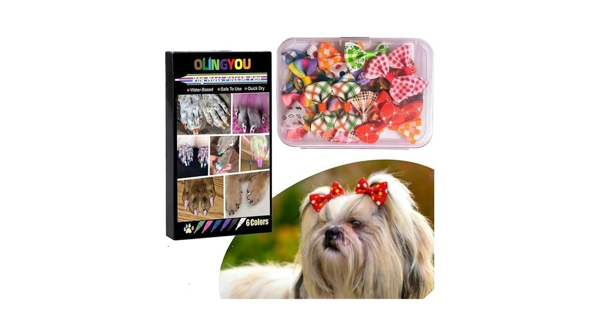Olingyou Dog Nail Art Pens,nail Art Markers For Dog-6 Colors