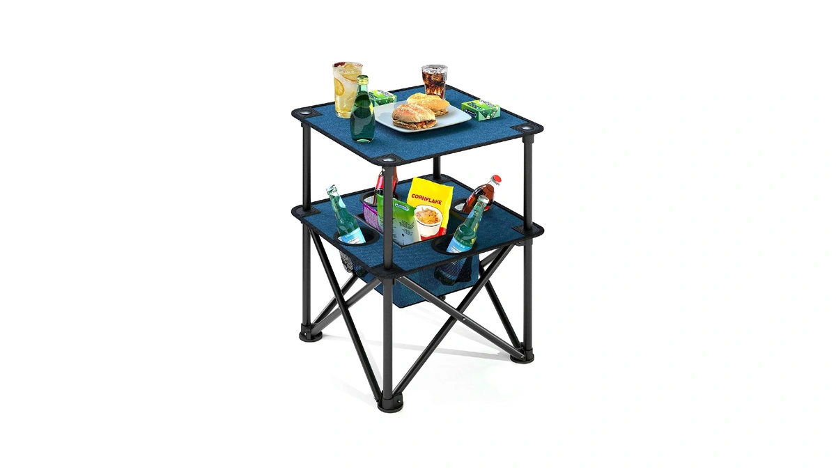 Armor Castle Folding Camping Table, Portable Outdoor Picnic Table, Lightweight