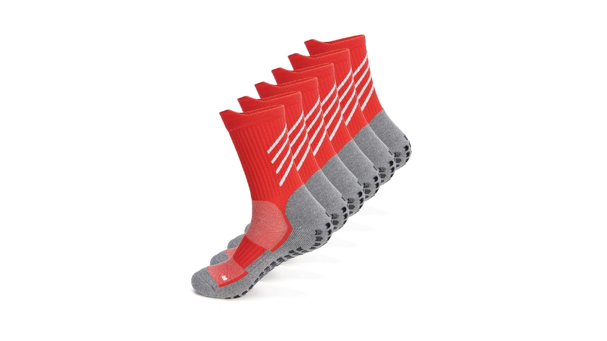 Ansun Anti-slip Sports Sock Men Women Grip Soccer Sock Non