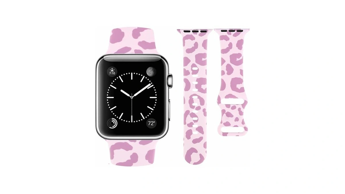 Watbro Pink Leopard Band Compatible With Apple Watch Band 41mm