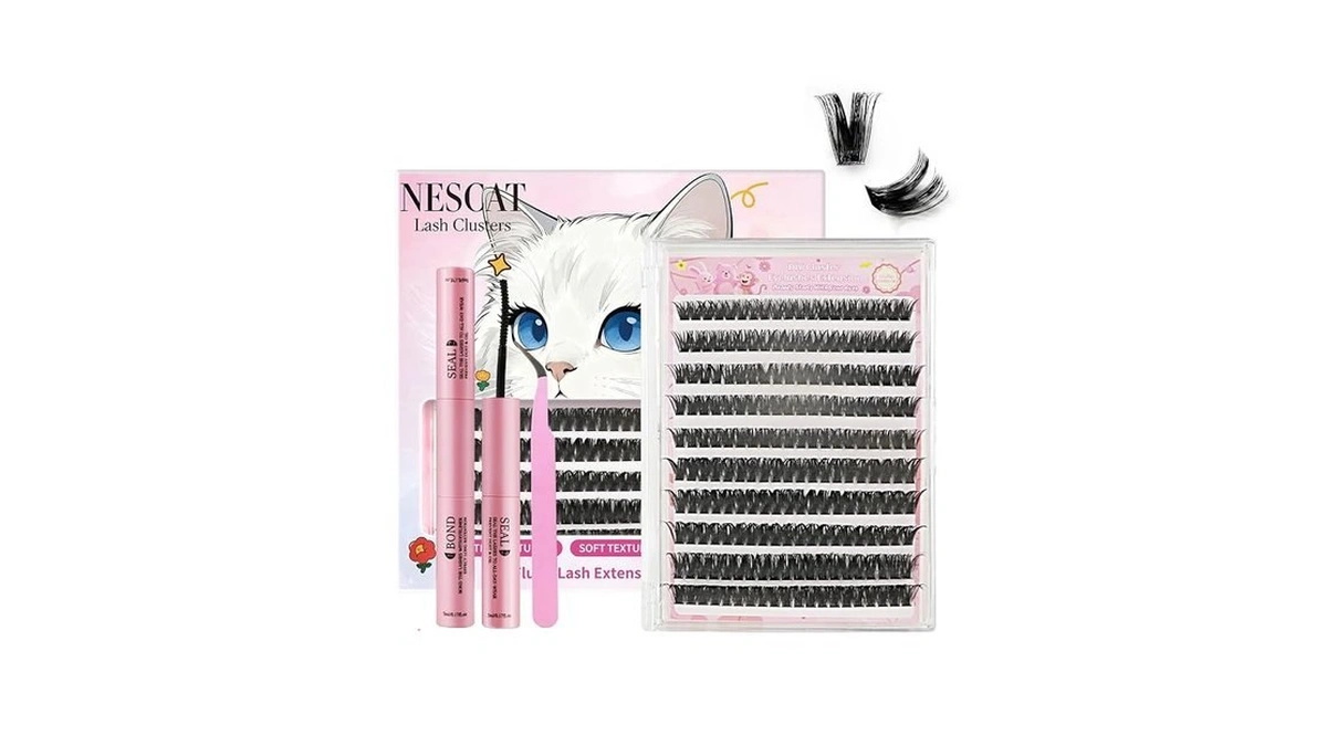 Lash Clusters Kit & Nescat Lash Clusters With Natural &