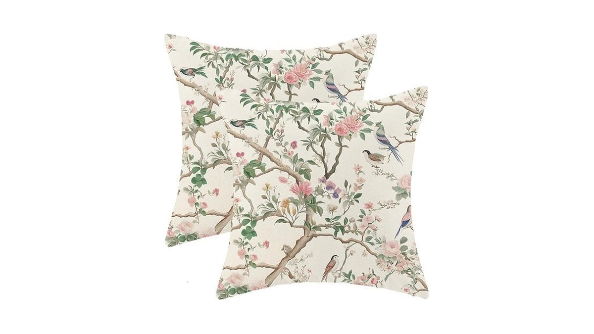 Sorktse Chinoiserie Pillow Covers 20x20 Set Of 2 Vintage Pink