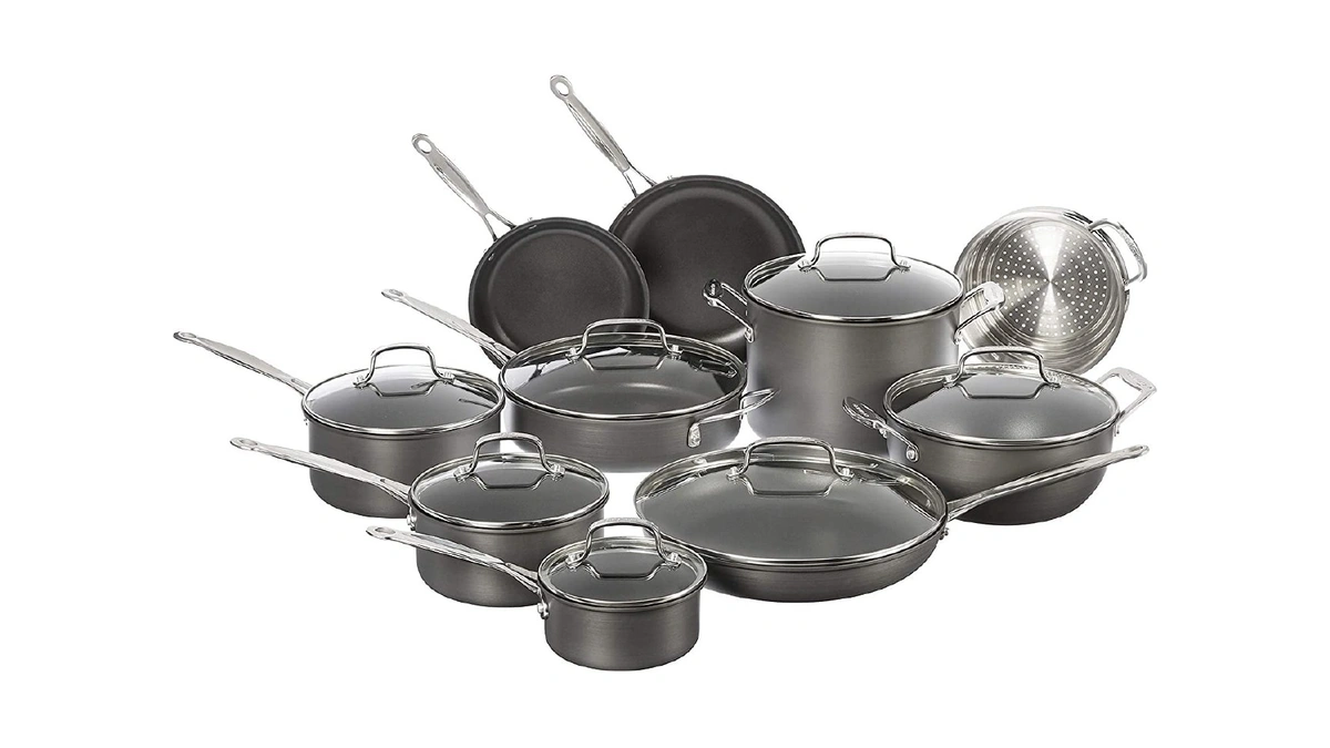 Cuisinart 17-piece Pots And Pans Set, Non Stick Hard Anodized