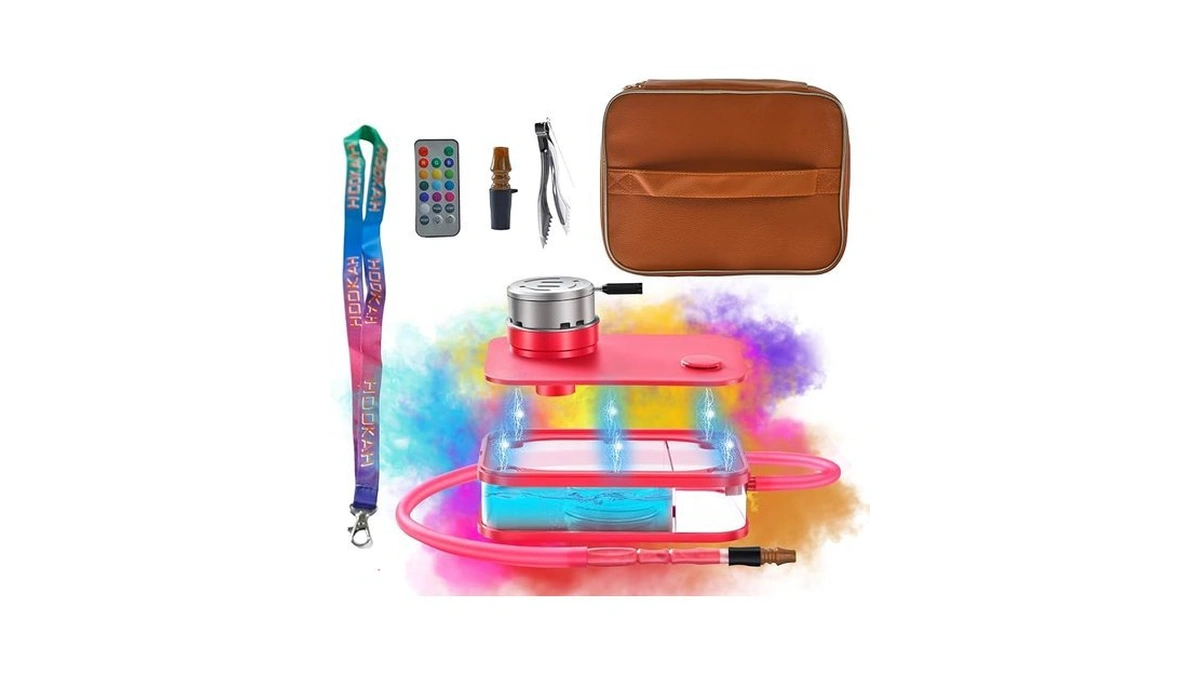 Travel Portable Hookah Set With Everything Friend Gatherings, Outdoor Parties