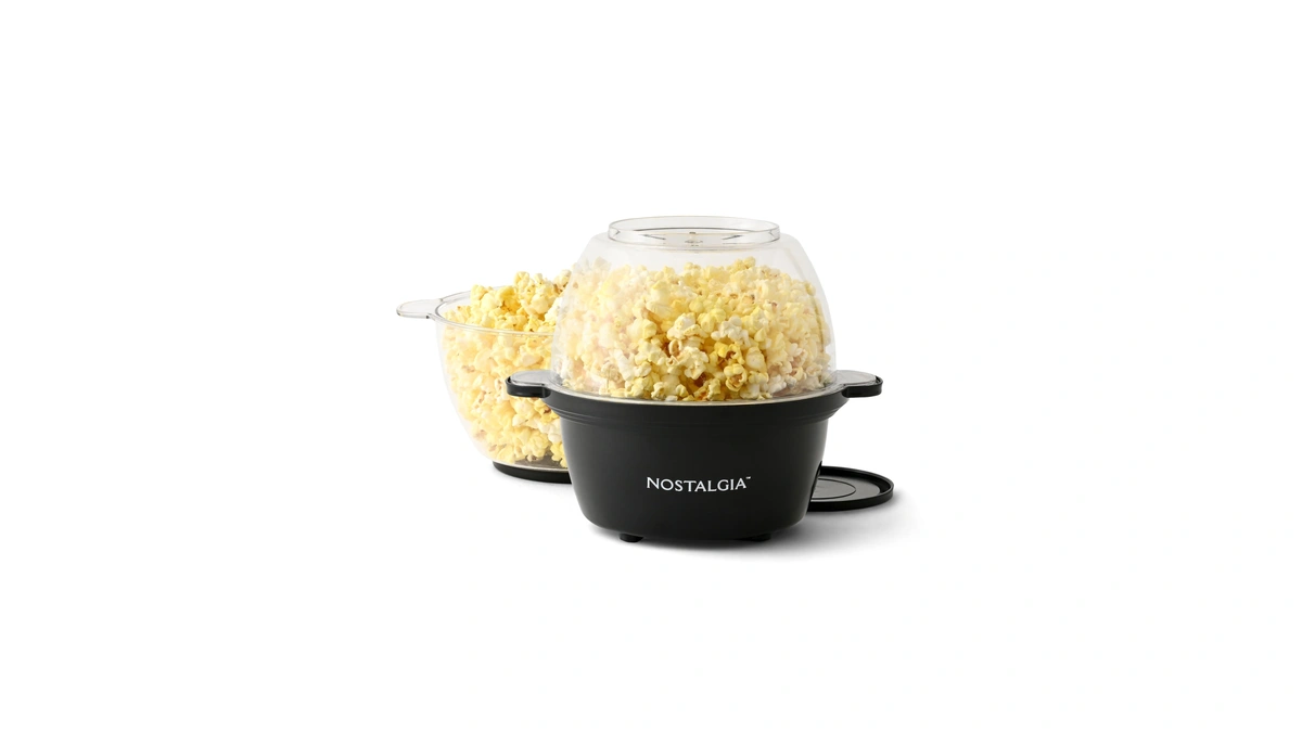 Nostalgia Classic Electric Stirring Popcorn Maker, Makes 8 Cups, Large