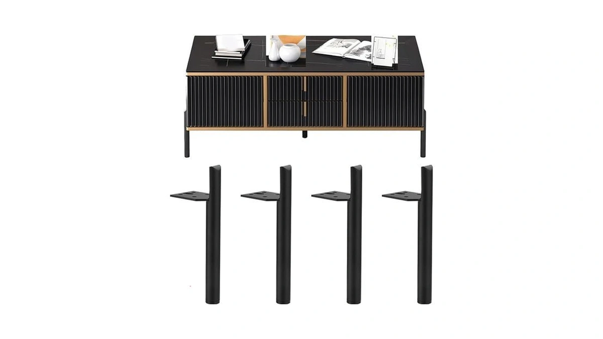 5 Inch Furniture Legs Set Of 4,autuwintor Heavy Duty Metal
