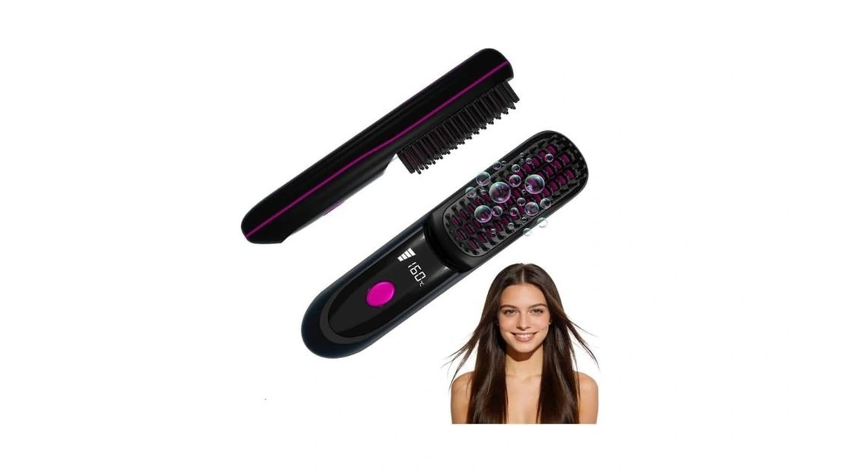 Go Brush Pro 2026 For Short Hair, Portable Straightener Brushs
