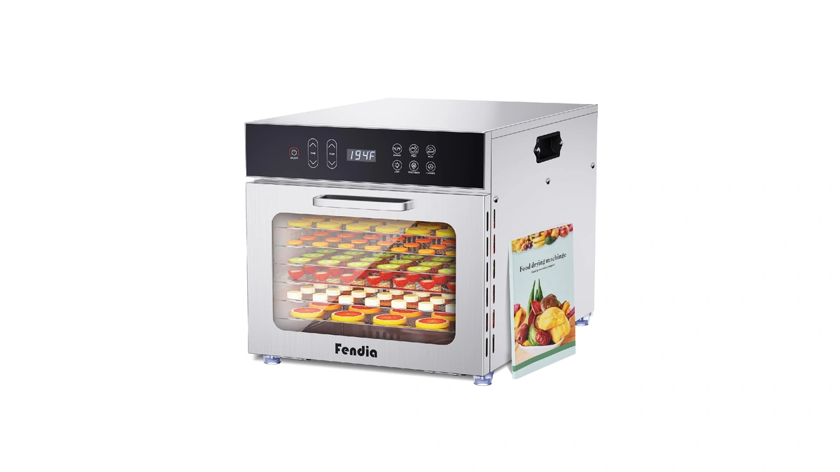 Fendia Food Dehydrator For Jerky, 7 Stainless Steel Large Trays,