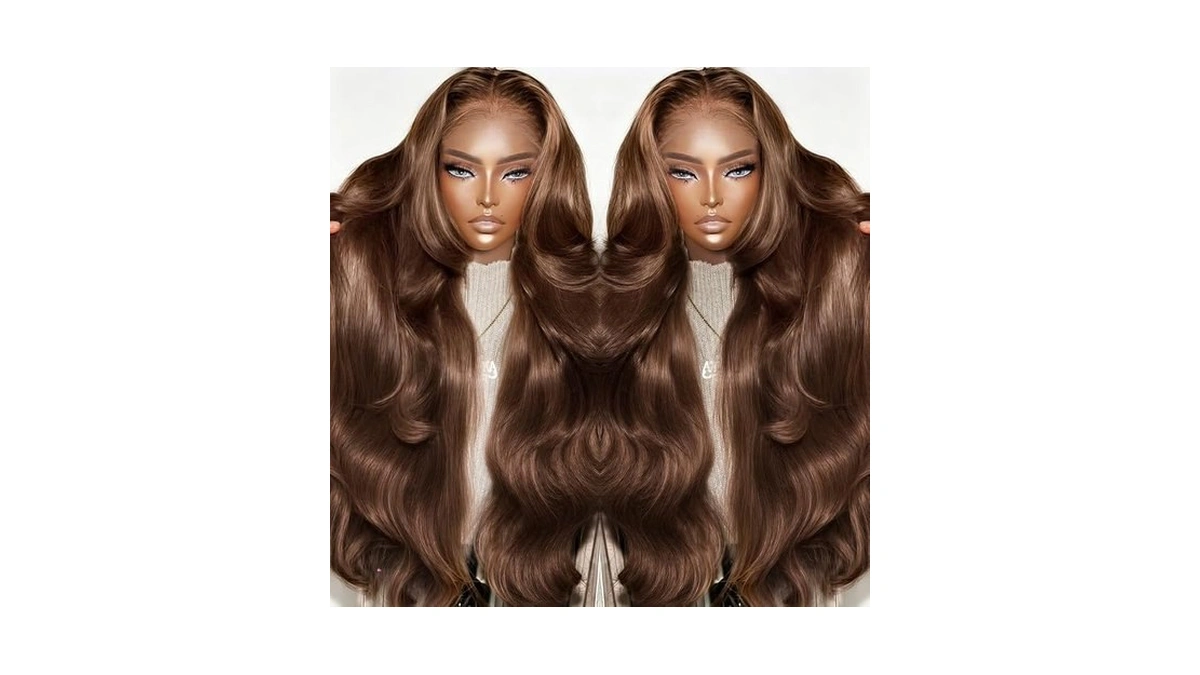 Gusif 200% Density Chocolate Brown Human Hair Wig 12a 13x4