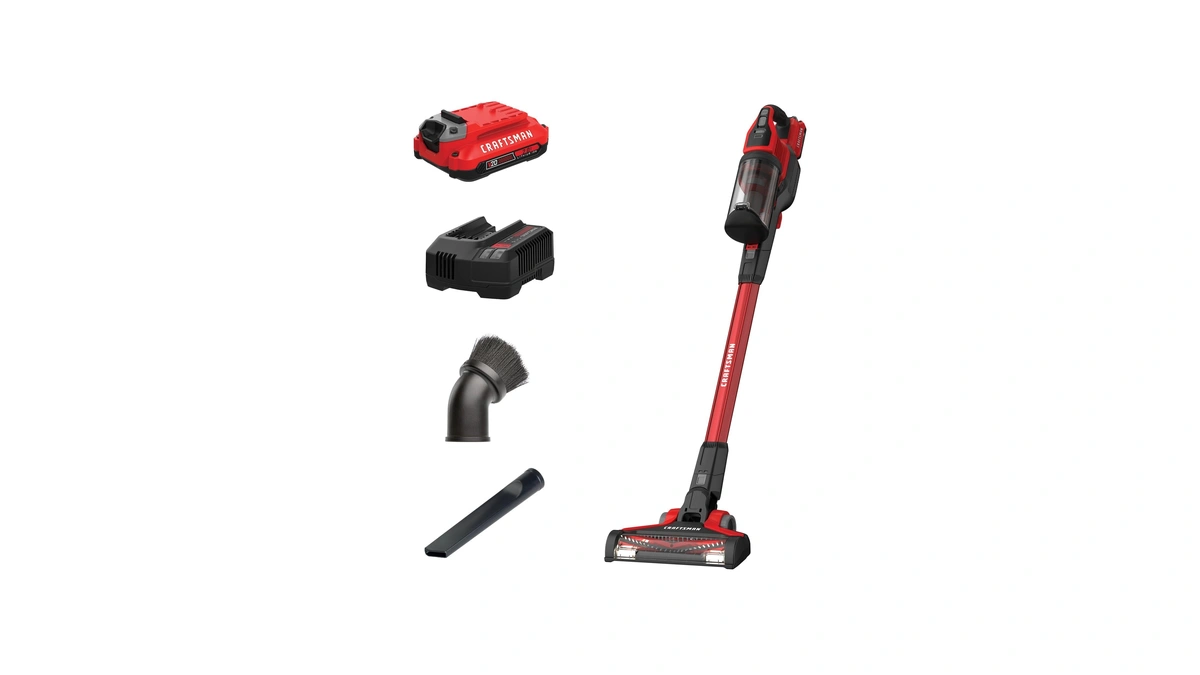 Craftsman V20 Cordless Stick Vacuum Kit, Removable Battery Included (cmcvs001d1)