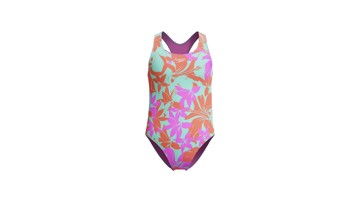 Speedo Girl's Swimsuit One Piece Closed Racerback