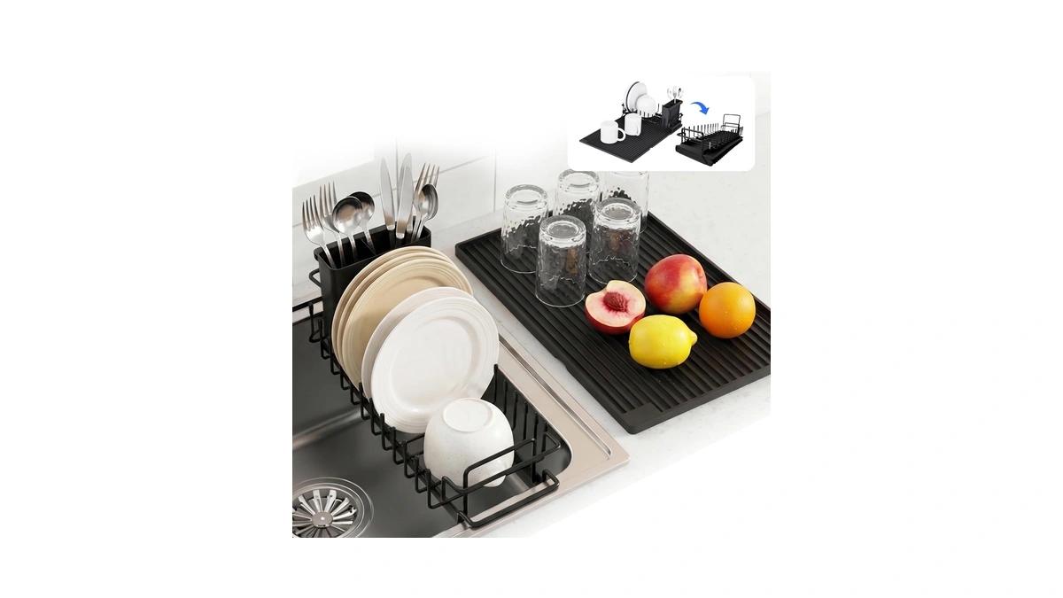 Wzgusxn Expandable & Collapsible Dish Drying Rack For Over The