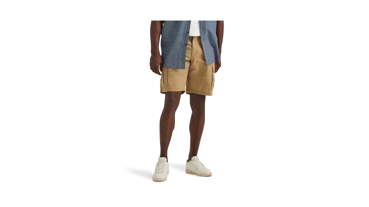 Lee Men's Extreme Motion Carolina Cargo Short, Bourbon, 38