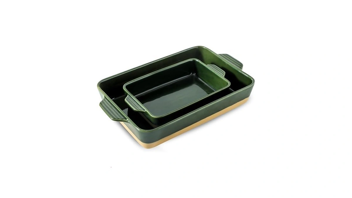 Howise Ceramic Baking Casserole Dish With Handles, Large 9x13 Inch