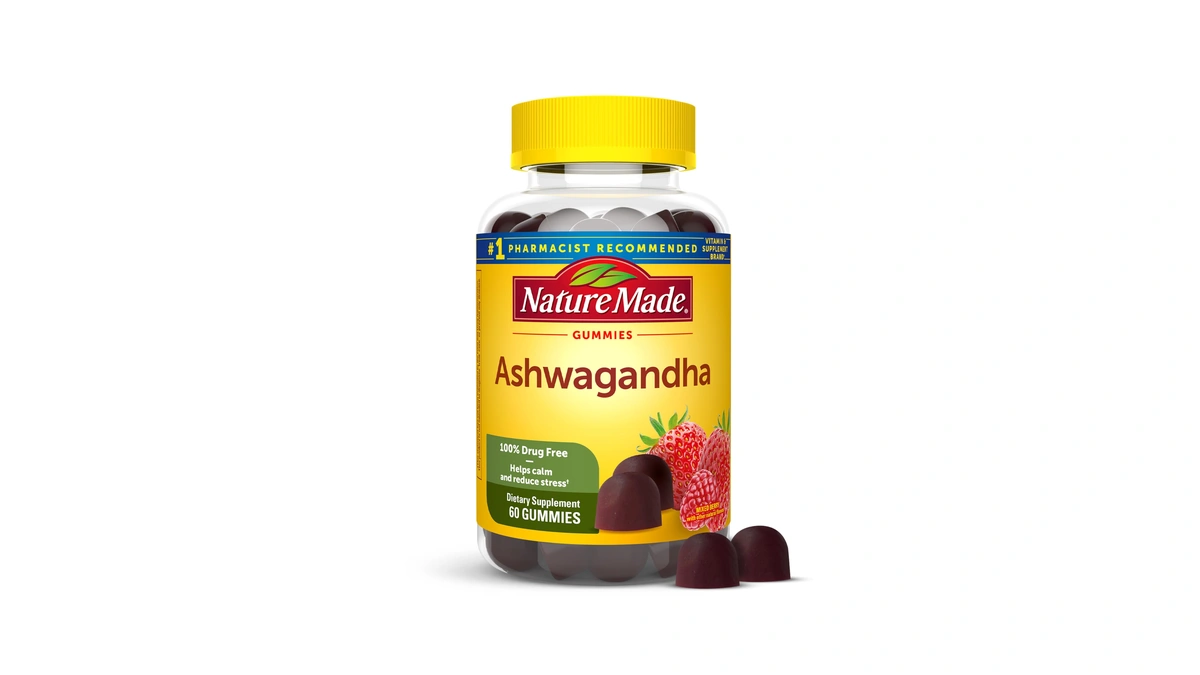 Nature Made Ashwagandha Gummies, Vegan, Ksm 66 Ashwagandha Supplement For