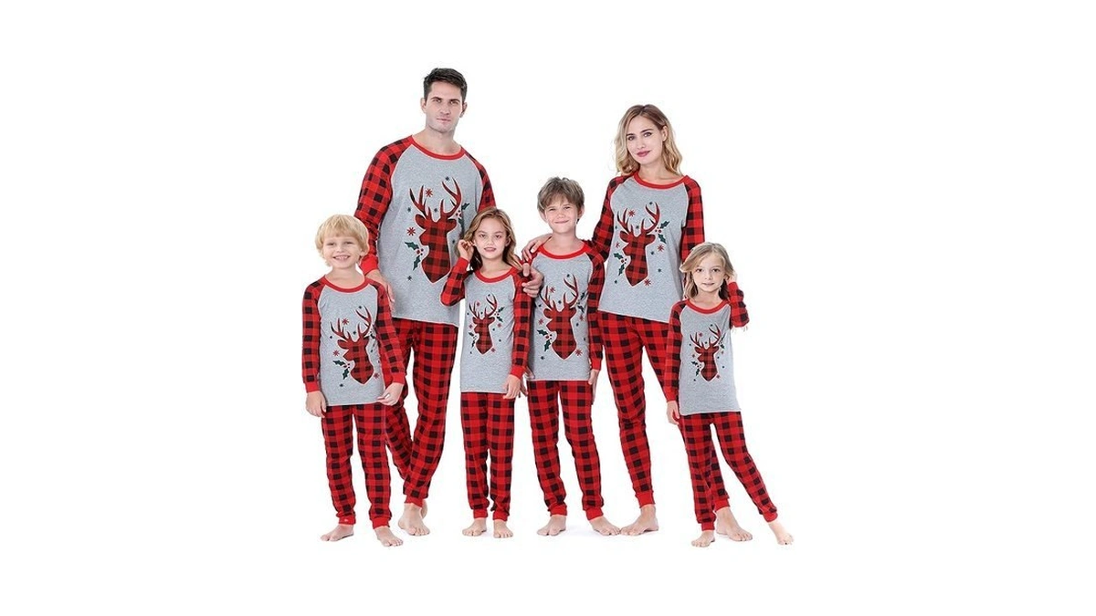 Benaive Matching Family Christmas Pajamas Set Holiday Pjs For Women