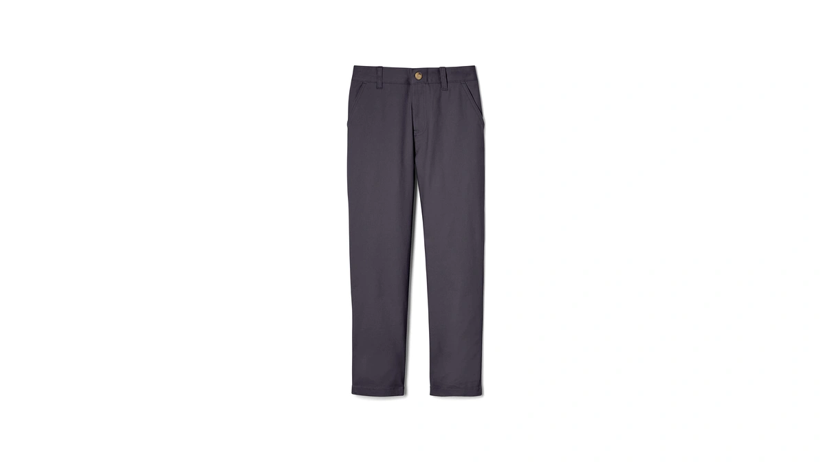 French Toast Boys' Adjustable Waist Straight Fit Stretch Twill Chino