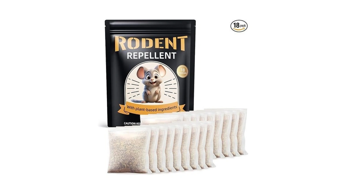 Rodent Repellent 18 Pouches, Mouse Repellent For Indoor & Outdoor