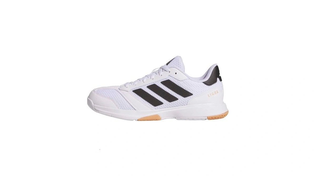 Adidas Womens Ligra 8 Indoor Volleyball, White/black/white, 8.5
