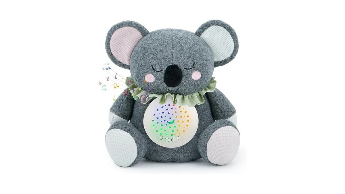 Baby Sleep Soother Bedtime Koala With Night Light Star Projector,