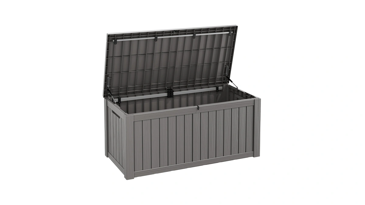 Fancyango 150 Gallon Outdoor Deck Box Waterproof, Large Storage Box