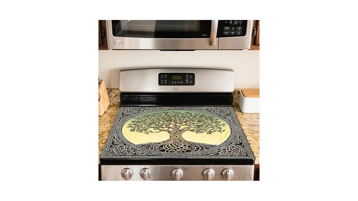 Nuxovilar Stove Top Cover For Electric Stove, 20x28 Inch Polyester
