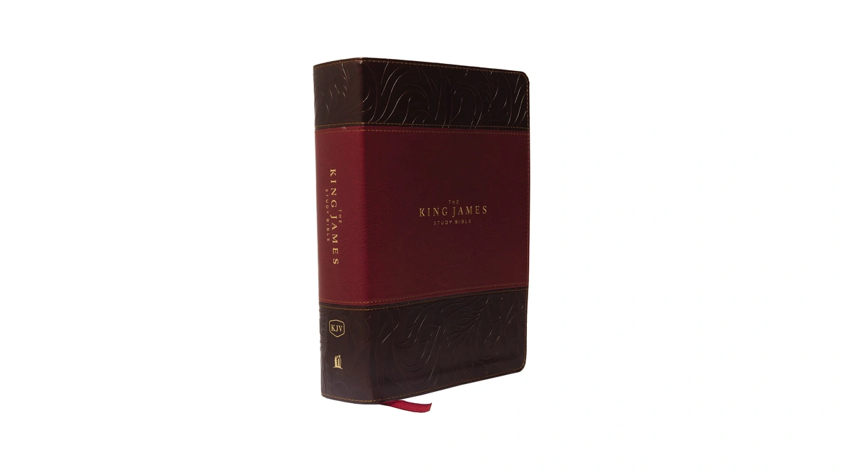 Kjv, The King James Study Bible, Leathersoft, Burgundy, Red Letter,