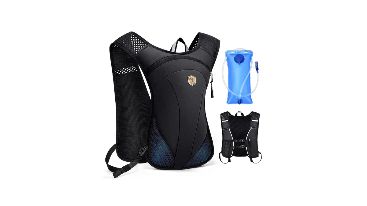 Miaojie Hydration Backpack With 2l Water Bladder Bag, Lightweight And