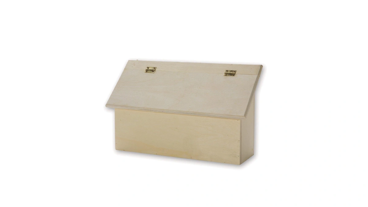 S&s Worldwide Unfinished Wood Letter Box For Crafting