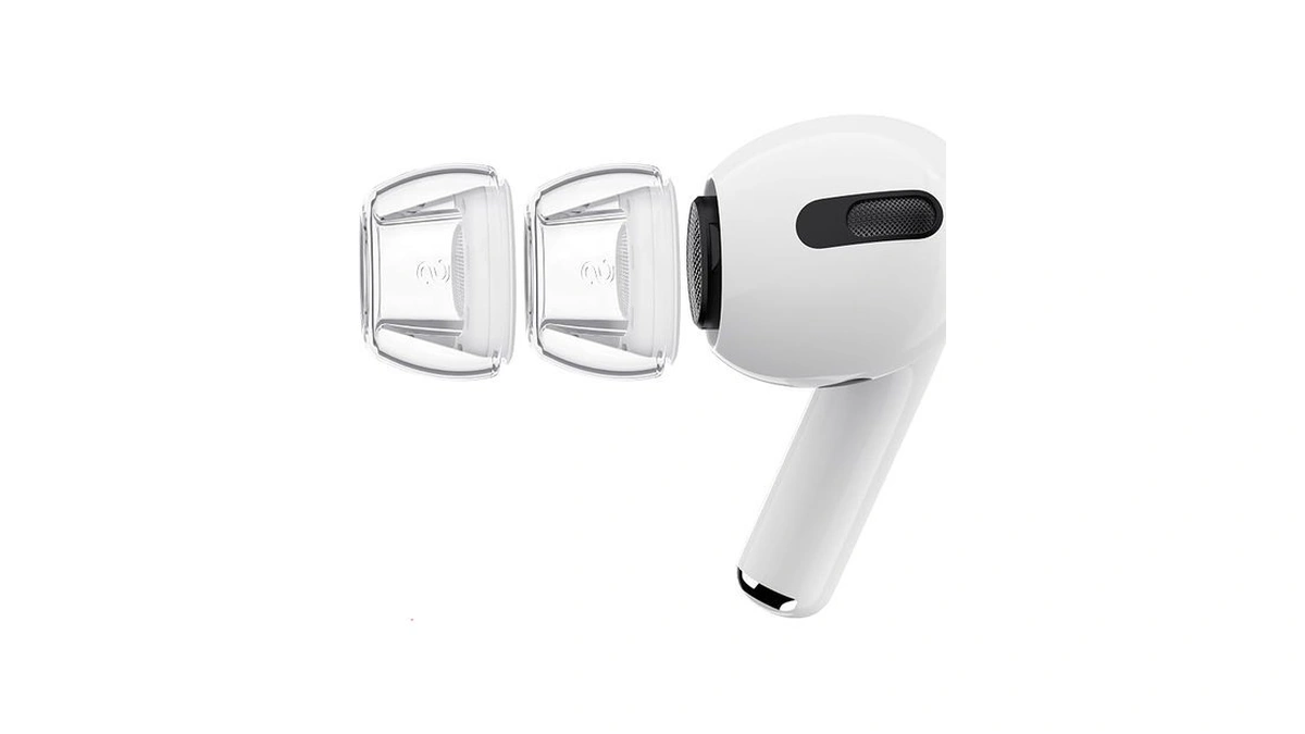 Rfunguango New Transparent Ear Caps 1 Pair, Compatible With Airpods