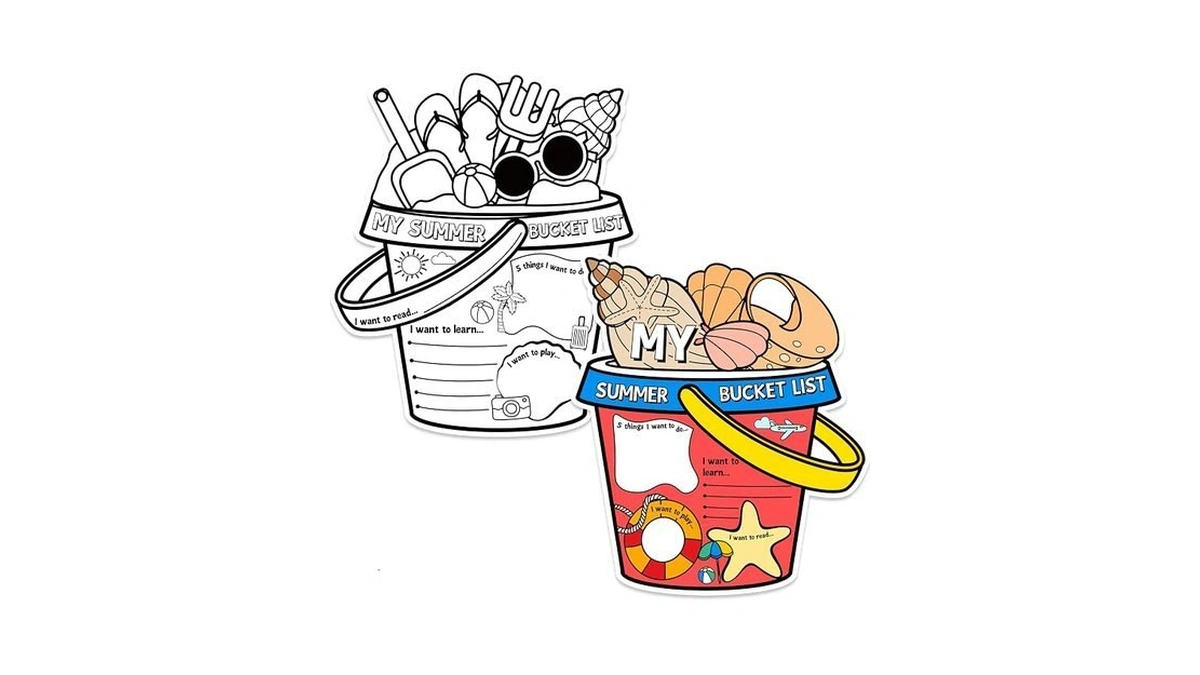 My Summer Bucket List Activity Poster For Kids -36pcs Bulk