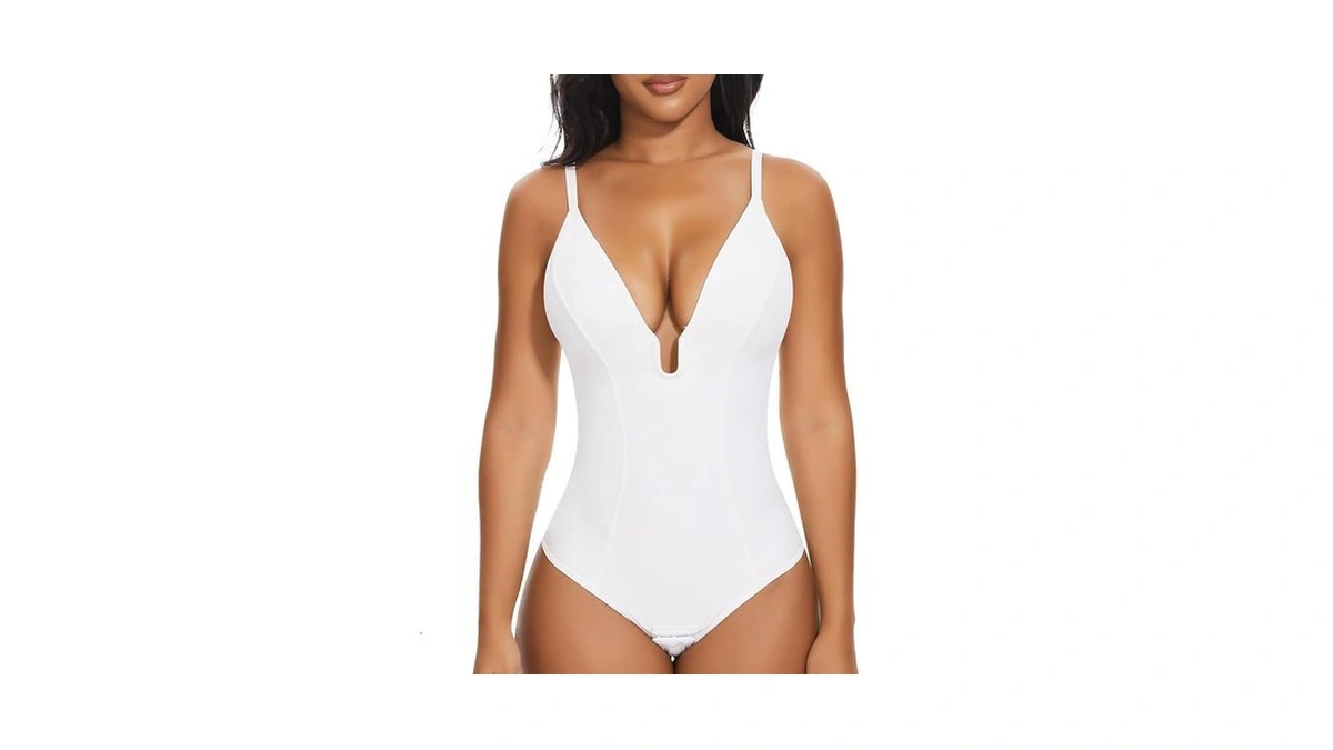 Shaperin Corset Bodysuit For Women Body Suit Tummy Control Thong