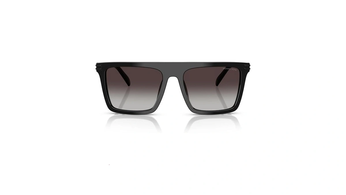 Michael Kors Mk2249u Edgewater Sunglasses, Black/dark Grey Gradient, 55 Mm