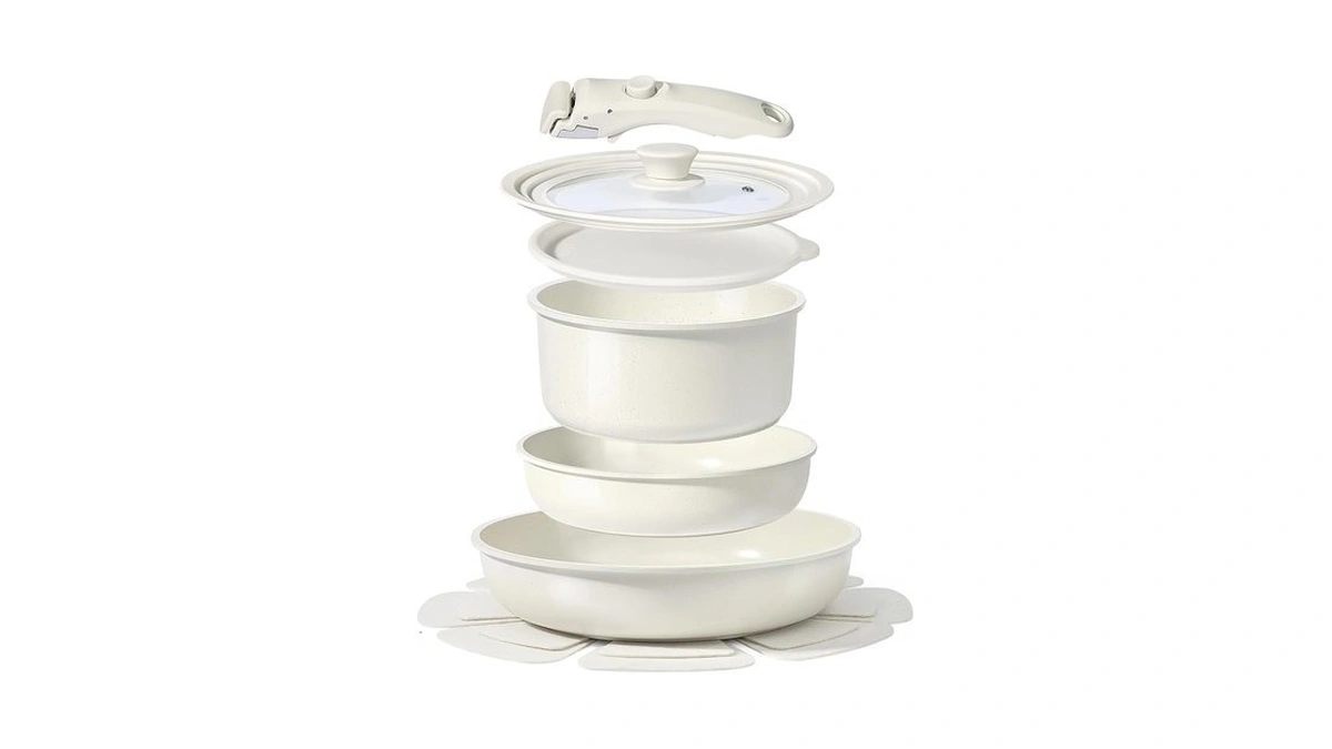 Gipp Ceramic Pots And Pans Set Non Stick, Nonstick Detachable