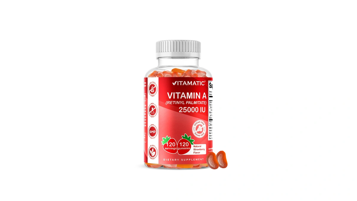 Vitamatic Vitamin A 25,000 Iu Gummies β Sugar Free Retinyl