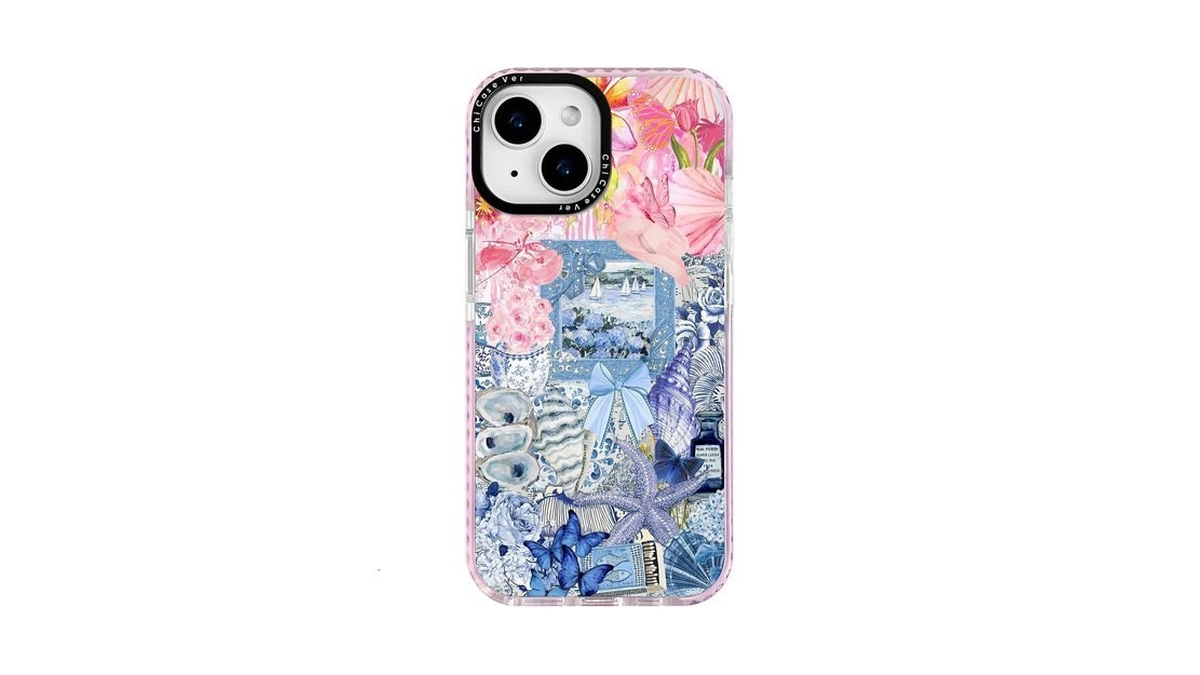 Chicasever For Iphone 13 & Iphone 14 Case, Blue Nautical
