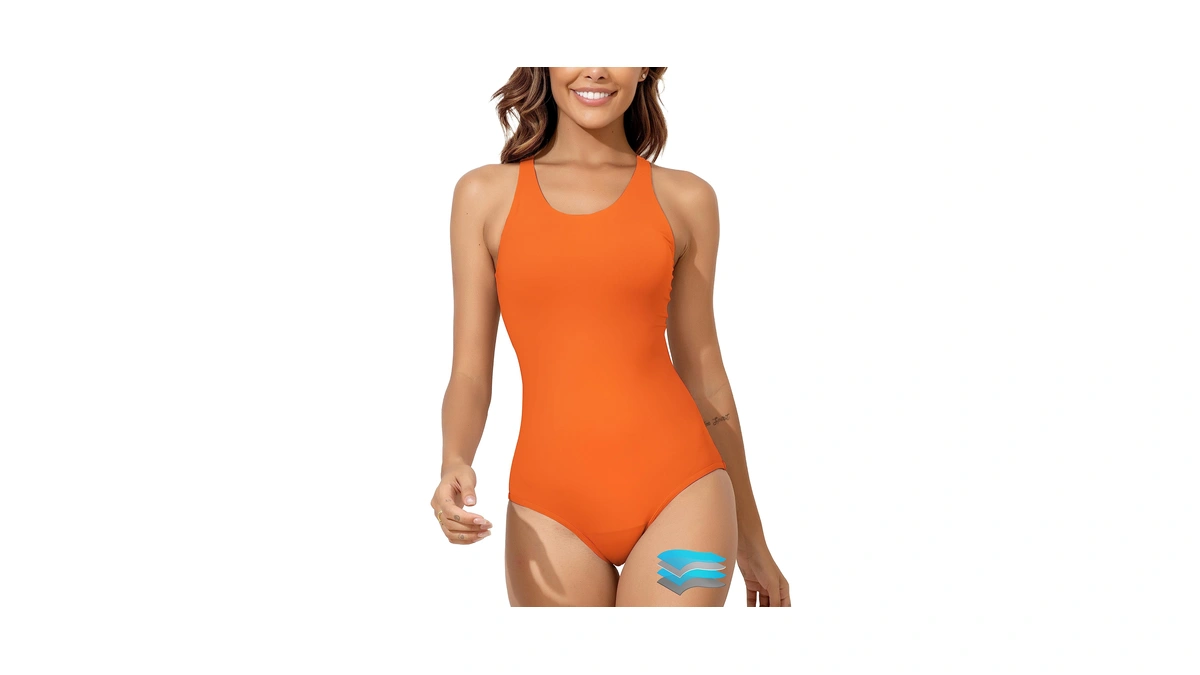 Beautikini Period Swimwear Women's One Piece Leakproof Menstrual Bathing Suit