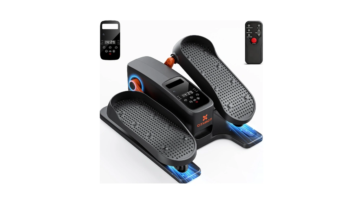 Under Desk Elliptical Exercise Machine, Quiet Seated Pedal Exerciser For