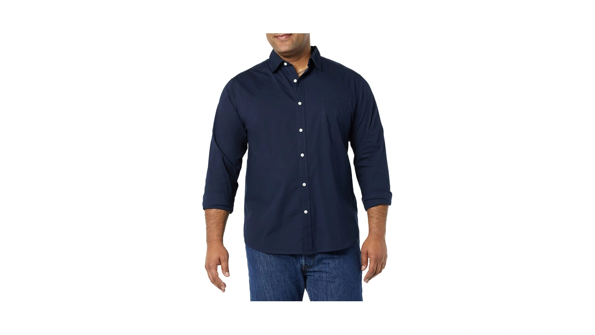 Amazon Essentials Men Long-sleeve -fit Stretc...